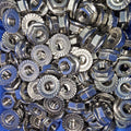 304 stainless flange nuts by Bolt Direct, showing close-up of durable, corrosion-resistant fasteners with threaded interior.