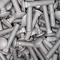Galv Coach Bolts from Bolt Direct, showing shiny galvanized steel bolts with hex heads and threaded shanks for heavy-duty fastening.