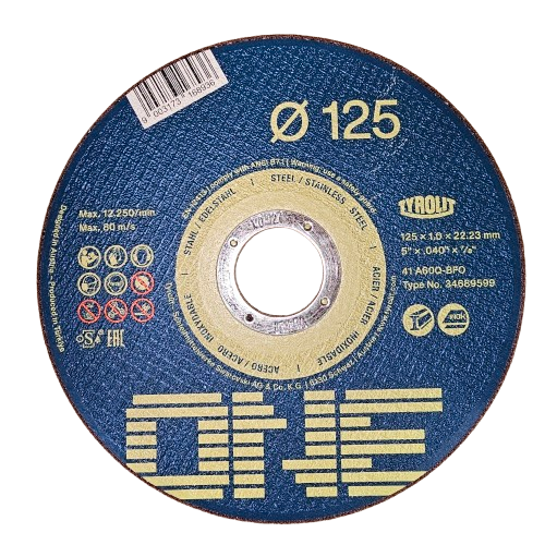 Bolt Direct 125mm grinding discs shown in black, designed for industrial grinding and cutting applications.