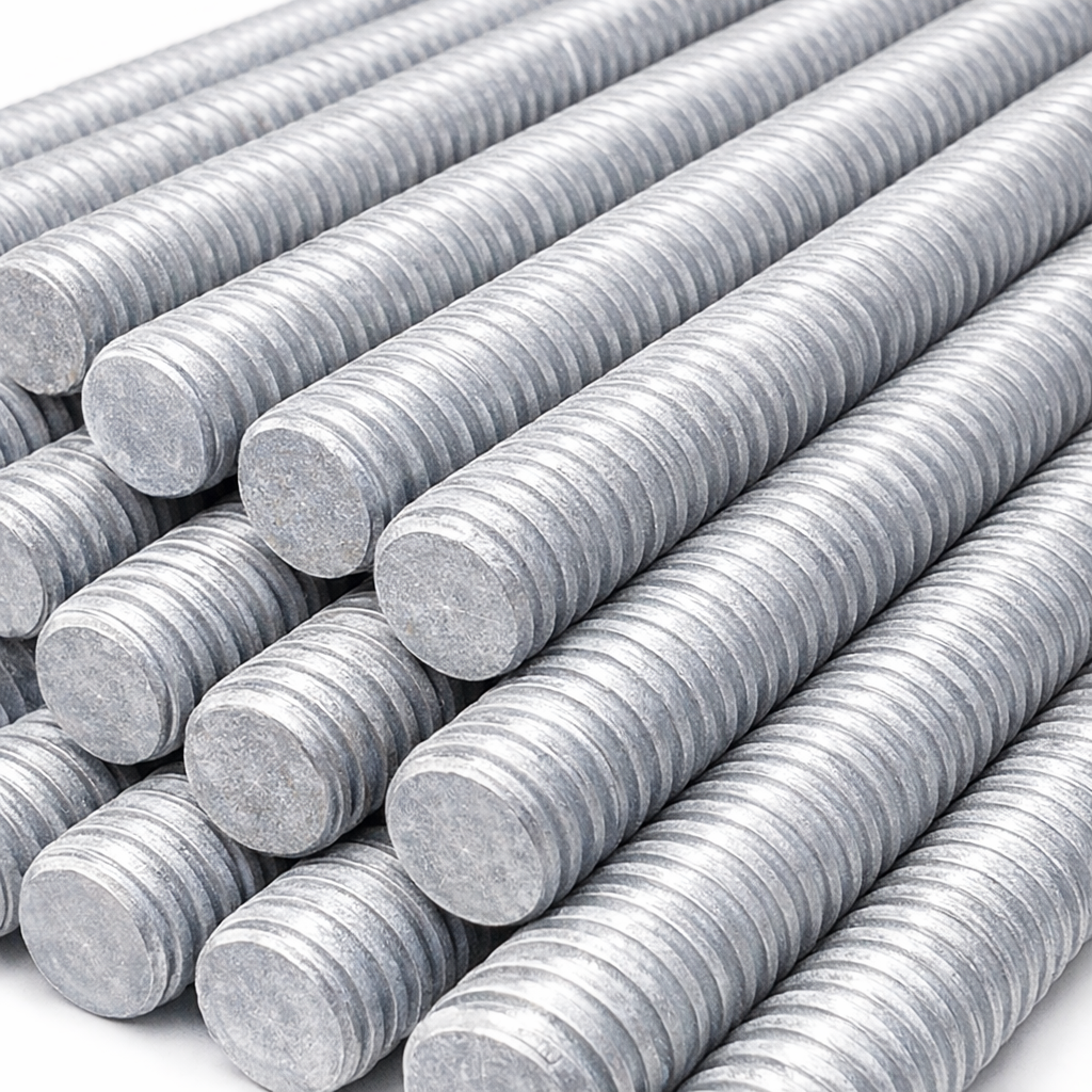 8 Threaded Rod Grade 8.8 Galvanized Threaded Rod 1M – Bolt Direct