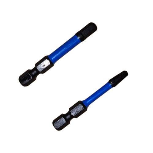 Set of Bolt Direct driver bits in various sizes, designed for screwdriving tasks with a durable metal construction.